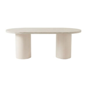 Narvik ovalt matbord, Beige, 200 x 100