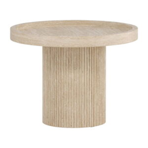 Krille sidobord, Beige, ⌀60