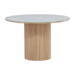 Härön runt matbord, Vit, ⌀120