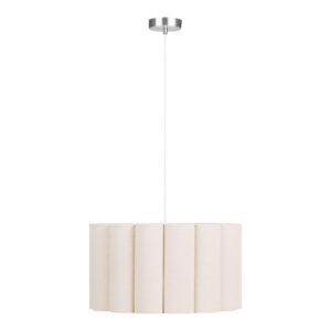 Watton Pendel, stål/linne, grå/beige