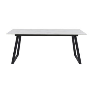 Estelle Rektangulärt Matbord, Vit, 200 x 90