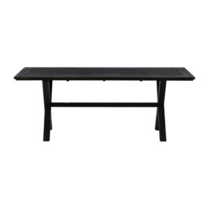 Rives Rektangulärt matbord, Svart, 200 x 100