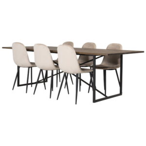 Padang Rektangulär Matgrupp, Bord: 76x250x100