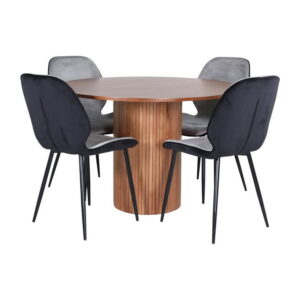 Bianca Matbord med Emma Stolarna, Table: ⌀110