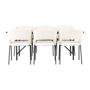 Astrid Matbord med Day Stolarna, Table: 200 x 90
