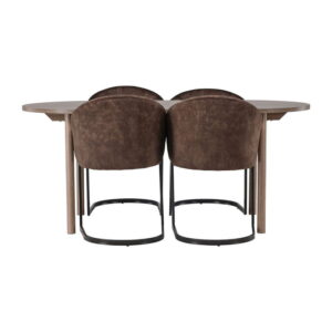 Andy Matbord med Evening Stolarna, Table: 180 x 90