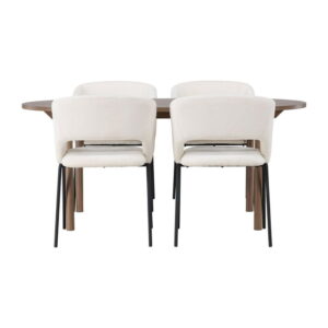 Andy Matbord med Day Stolarna, Table: 180 x 90