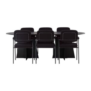 Bootcut Matbord med Yesterday Stolarna, Bord: 230 x 115