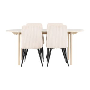Andy Matbord med Leone Stolarna, Table: 180 x 90