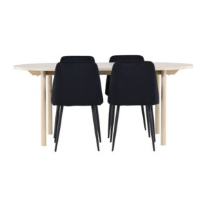 Andy Matbord med Night Stolarna, Table: 180 x 90