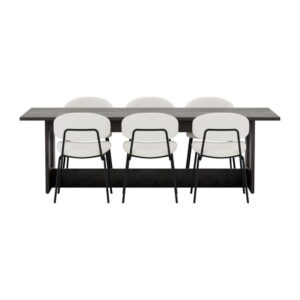 Milly Matgrupp med stolarna Chico, Bord: 75 x 235 x 100