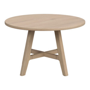 Dumbarton soffbord Ø60 vitpigmenterad ek