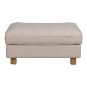 Aberdeen fotpall beige tyg Glory #05/ekben